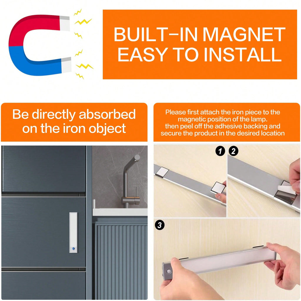 Under Cabinet LED Lights Motion Sensor - Wireless (2 Pack)