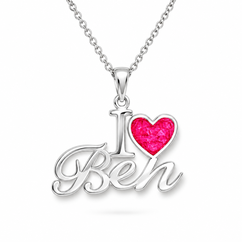Silver Rose Chain Necklace - Clean product hero shot