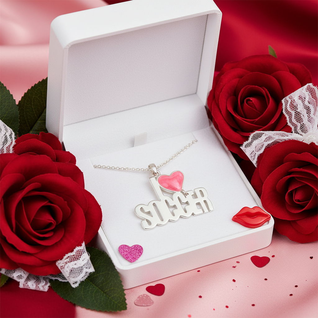 SOCCER Necklace Gift Box